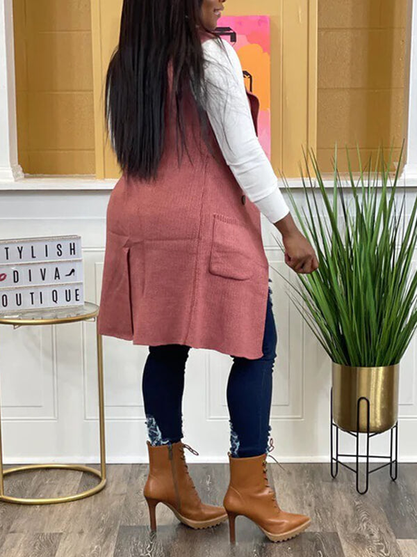 Beautiedoll Knit Lapel Vest