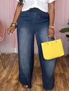 Beautiedoll Belted Wide-Leg Jeans