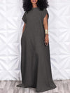 V-Back Maxi Dress