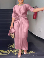 Beautiedoll Solid Boat-Neck Tunic & Skirt Set