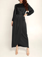 Solid Tied-Back Dress