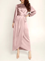 Solid Tied-Back Dress