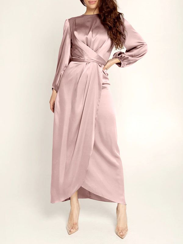 Solid Tied-Back Dress