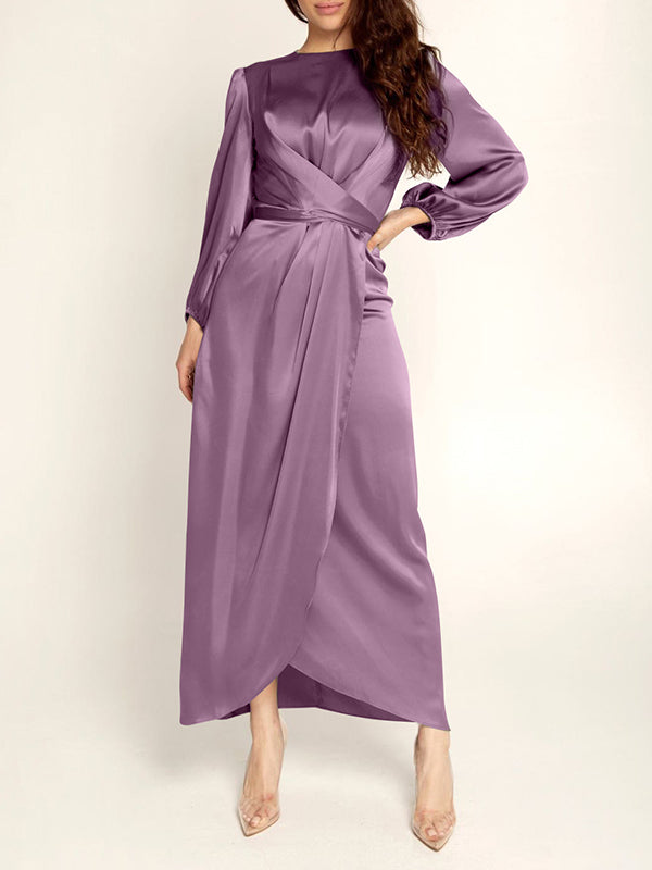 Solid Tied-Back Dress