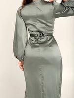Solid Tied-Back Dress