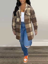 Beautiedoll Plaid Shirt Jacket