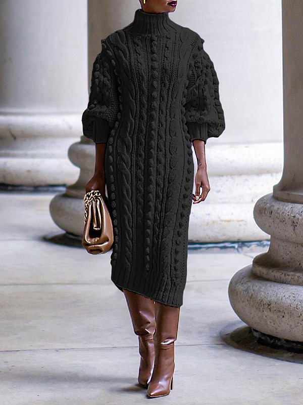Beautiedoll Turtleneck Knit Dress