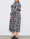Printed Pleated Dress