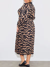 Printed Pleated Dress