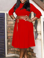 Belted Midi Dress