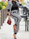 Houndstooth Jacket & Pants Set