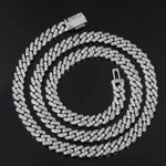 8mm Prong Cuban Link Chain in Platinum