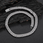 10mm Diamond Cuban Link Chain In Platinum