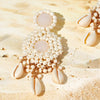 Beads Shell Drop Earrings
