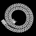 12mm Diamond Prong Cuban Chain