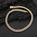 10mm Diamond Cuban Link Chain In Gold